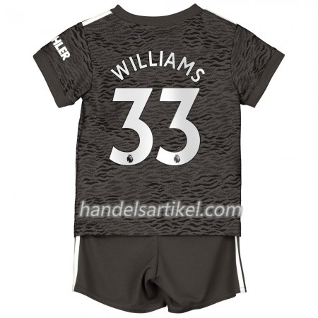 Manchester United Williams 33 Kinder Auswärts Trikotsatz 2020/21 Kurzarm (+ Kurze Hosen)